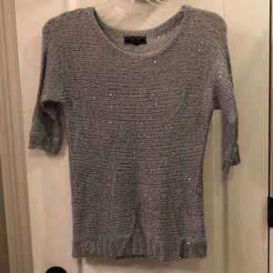 Gray sparkle sweater